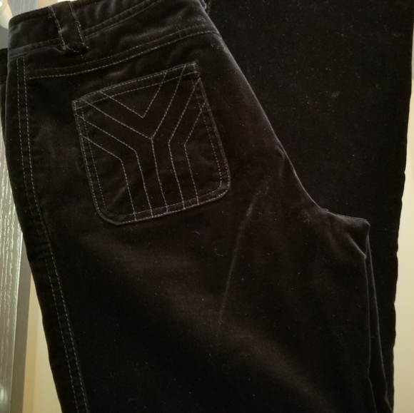 Yansi Fugel Black Velvet Cotton Pants - Picture 9 of 11